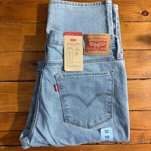 Levi's 314 Shaping Straight Jeans Women's 10 *30x32 Light Wash Stretch NEW